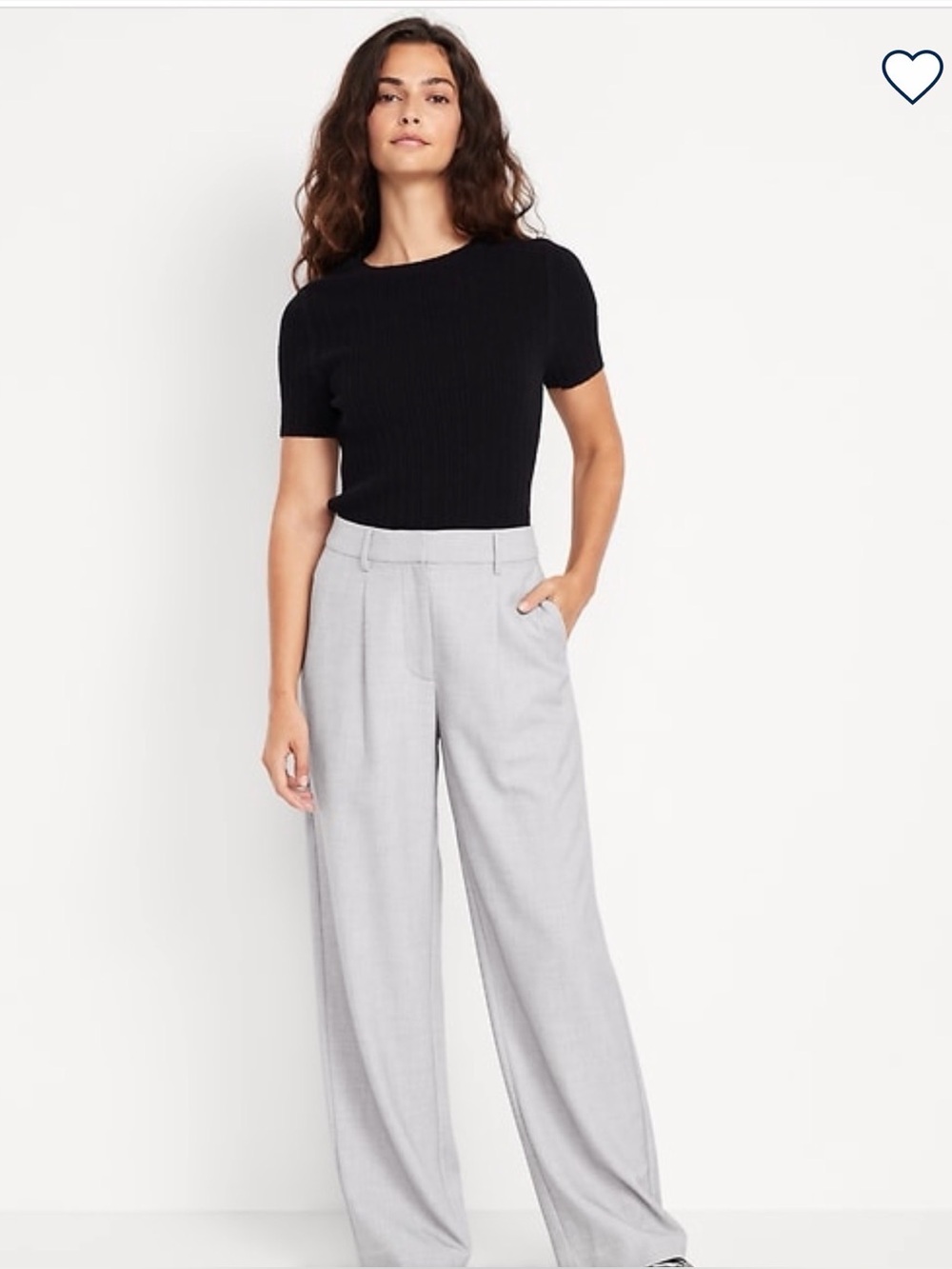 Old Navy Extra High Rise Taylor Wide Leg Trousers Pants 8